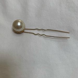 Vintage Gold and Pearl Hair Pin